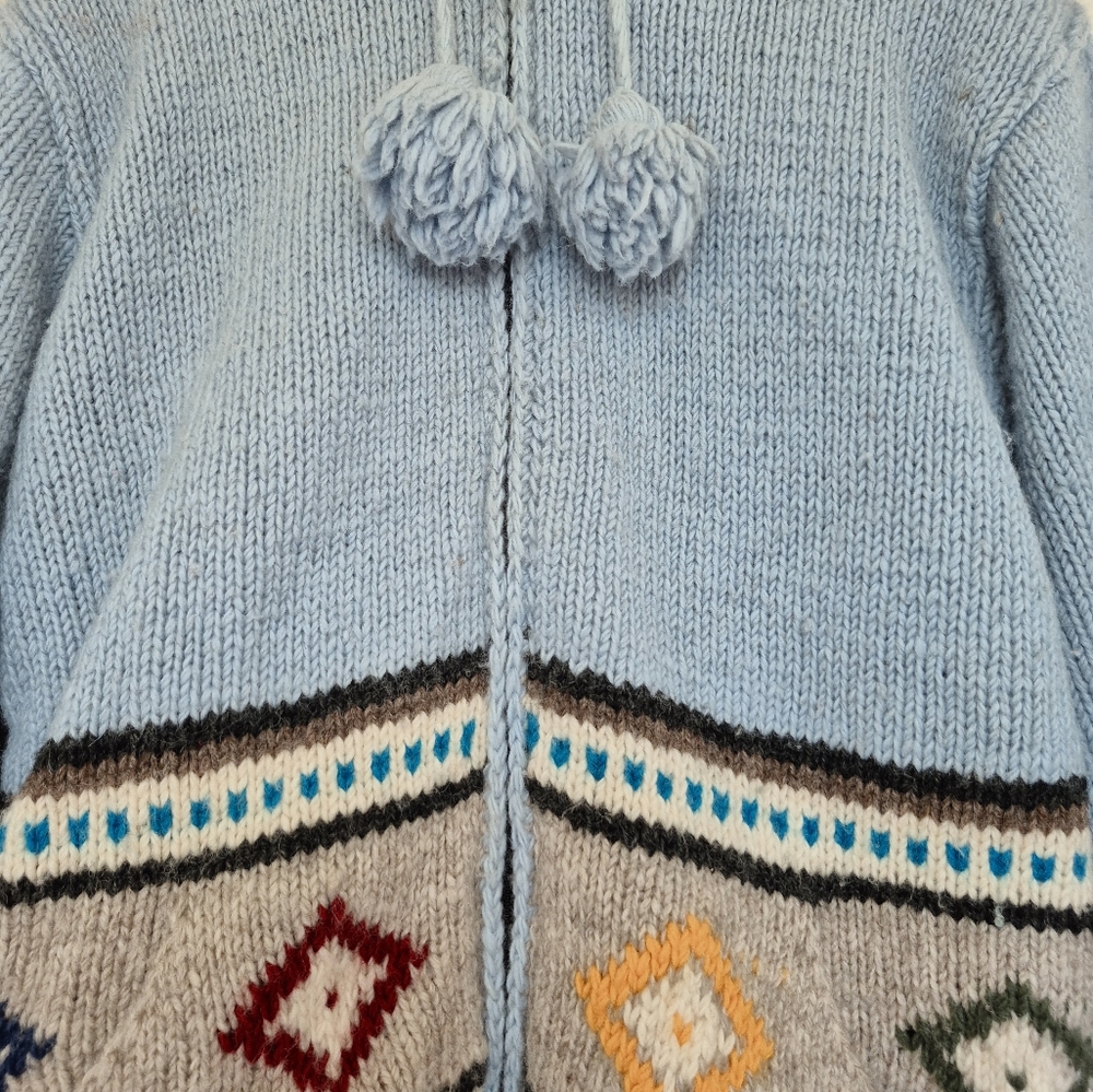 Kyber Wool Sweater Jacket With Fleece Lining Size Large - Picture 8 of 9